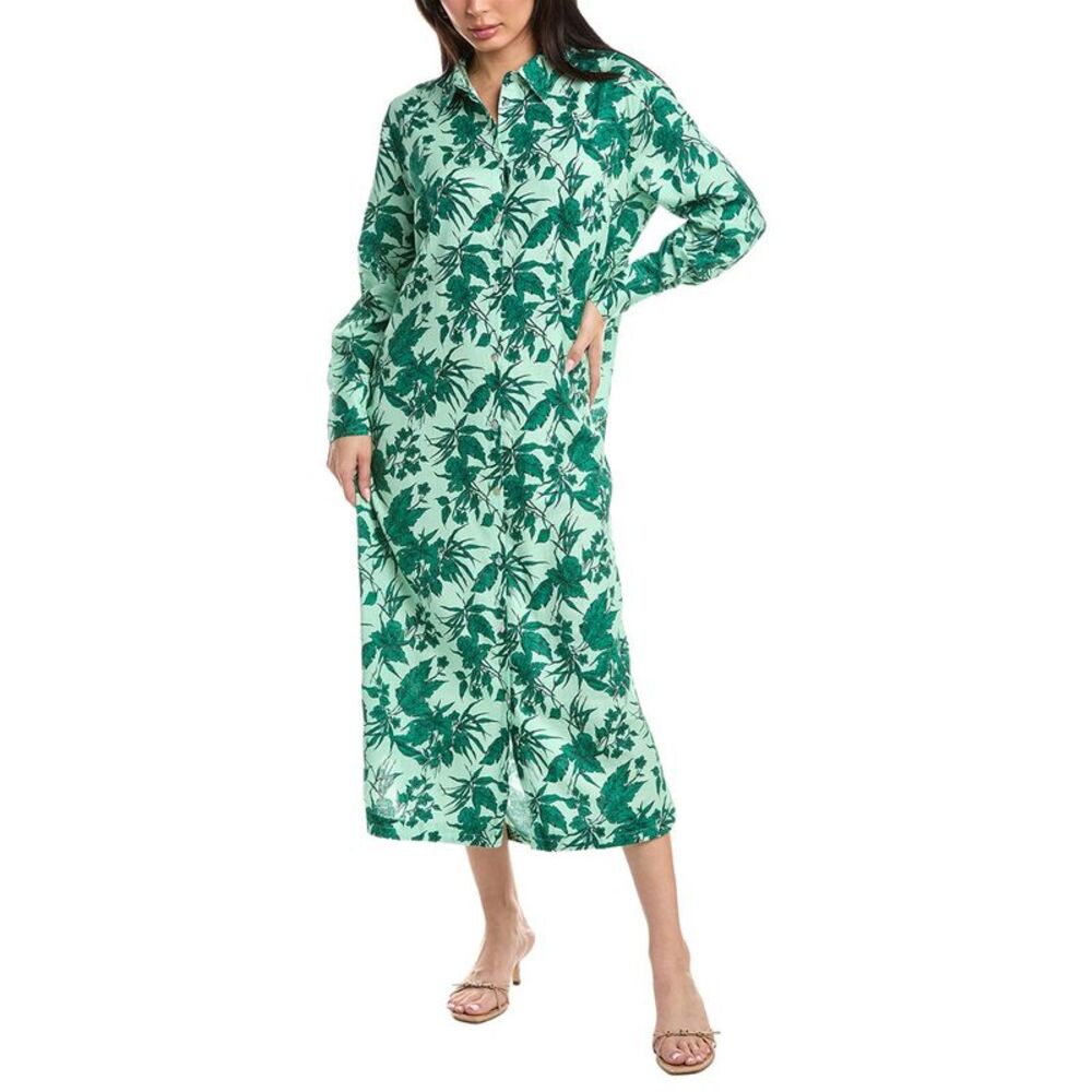 Point Womens Resort Button Up Dress